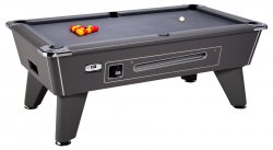 DPT Omega Pro Onyx Grey Coin Operated Slate Bed Pool Table