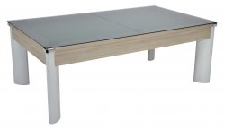 DPT Fusion Grey Oak Pool Dining Table - 6ft or 7ft