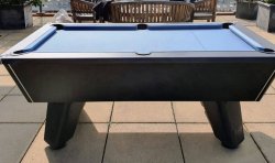 Cry Wolf Outdoor Matt Black Pool Table - 6ft or 7ft