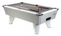 2-3 Week Delivery - 7ft Supreme Winner White Slate Bed Pool Table