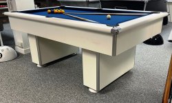 4-6 Week Delivery - Classic Slimline White Pool Table - 6ft Size