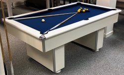 4-6 Week Delivery - Classic Slimline White Pool Table - 6ft Size