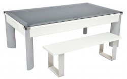 DPT Fusion White Pool Dining Table - 6ft or 7ft Size