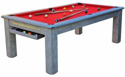 Italian Grey Modern Classic Pool Dining Table - 6ft or 7ft