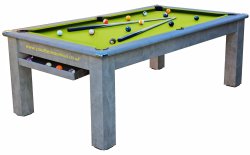 Italian Grey Modern Classic Pool Dining Table - 6ft or 7ft