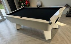 White Wolf High Gloss Slate Bed Pool Table - 6ft or 7ft