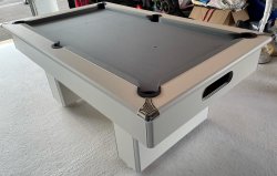 4-6 Week Delivery - Classic Slimline White Pool Table - 6ft Size