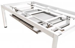 Dynamic Vancouver 7ft Matt White American Pool Dining Table
