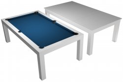 Dynamic Mozart White 7ft American Pool Dining Table