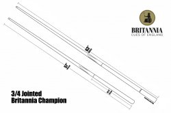 Britannia Champion 3/4 Jointed Cobra Cue - 57 Inch