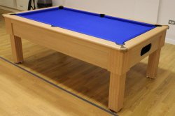 Optima Paris Light Oak Slate Bed Pool Table