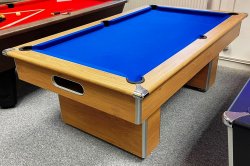Classic Slimline Oak Slate Bed Pool Table - 6ft or 7ft