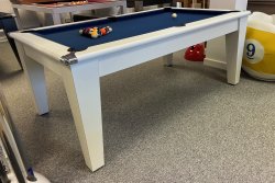 4-6 Week Delivery - Classic White Pool Dining Table - 6ft or 7ft