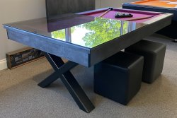 The Xcalibur Pool Dining Table - 7ft Size - ALL FINISHES