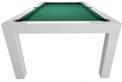 Dynamic Mozart White 7ft American Pool Dining Table