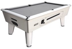 Optima Classic White Coin Operated Pool Table