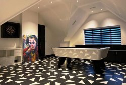 White Wolf High Gloss Slate Bed Pool Table - 6ft or 7ft