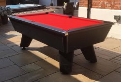 Cry Wolf Outdoor Matt Black Pool Table - 6ft or 7ft