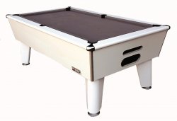 Optima Classic White Slate Bed Pool Table