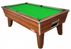 Optima Classic Dark Walnut Slate Bed Pool Table - 6ft or 7ft