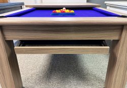 4-6 Week Delivery - Modern Classic Pool Dining Table in Driftwoood - 6ft or 7ft