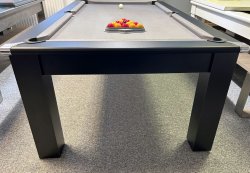 4-6 Week Delivery - Modern Classic Black Pool Dining Table - 6ft or 7ft