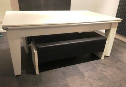 4-6 Week Delivery - Classic White Pool Dining Table - 6ft or 7ft