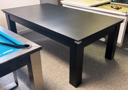 4-6 Week Delivery - Modern Classic Black Pool Dining Table - 6ft or 7ft