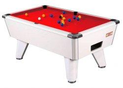 Pre Xmas Delivery - 6ft Supreme Winner White Slate Bed Pool Table 