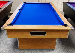 Classic Slimline Oak Slate Bed Pool Table - 6ft or 7ft