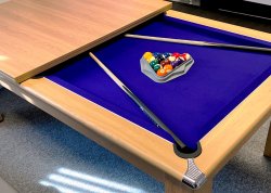 4-6 Week Delivery - Classic Oak Pool Dining Table - 6ft or 7ft