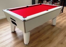 2-3 Week Delivery - 6ft Optima Classic White Slate Bed Pool Table