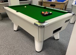 Supreme Winner White Free Play Pool Table