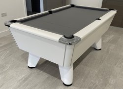 1-3 Week Delivery - 7ft Supreme Winner White Slate Bed Pool Table 
