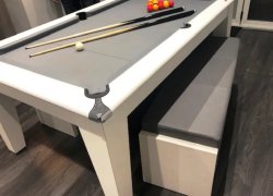 4-6 Week Delivery - Classic White Pool Dining Table - 6ft or 7ft