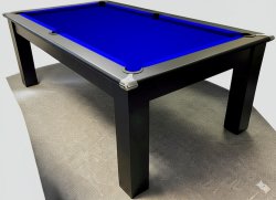 4-6 Week Delivery - Modern Classic Black Pool Dining Table - 6ft or 7ft