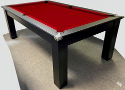 4-6 Week Delivery - Modern Classic Black Pool Dining Table - 6ft or 7ft
