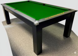 4-6 Week Delivery - Modern Classic Black Pool Dining Table - 6ft or 7ft
