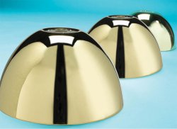 Pool Table Lighting Set - Bar & 3 Shades in Brass Finish