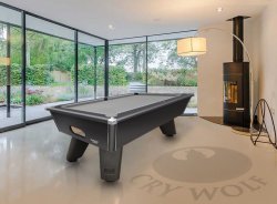 Cry Wolf Matt Black Pool Table - 6ft or 7ft