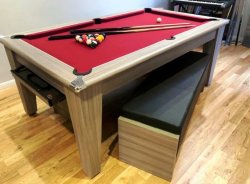 4-6 Week Delivery - Gatley Driftwood Classic Pool Dining Table - 6ft or 7ft