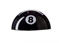 SALE - Pool Table 8 Ball Cue Rack - Black, White, Silver Red