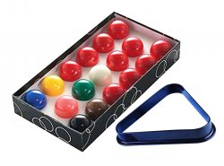 Snooker Ball Set for UK Pool Tables 2 Inch Size