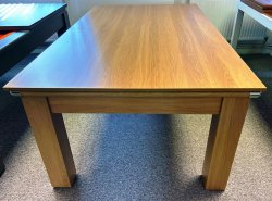 4-6 Week Delivery - Modern Classic Oak Pool Dining Table - 6ft or 7ft