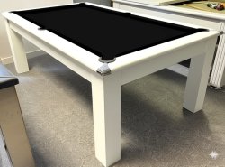4-6 Week Delivery Modern Classic White Pool Dining Table - 6ft or 7ft