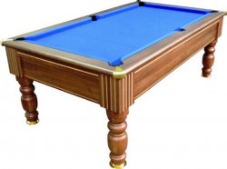 Optima Monaco Dark Walnut Slate Bed Pool Table