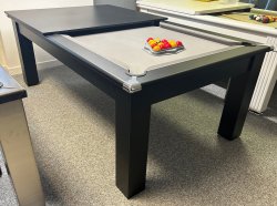4-6 Week Delivery - Modern Classic Black Pool Dining Table - 6ft or 7ft