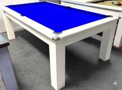 4-6 Week Delivery Modern Classic White Pool Dining Table - 6ft or 7ft