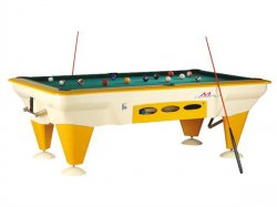SAM Outdoor Pool Table, Tempo USA 7ft Size