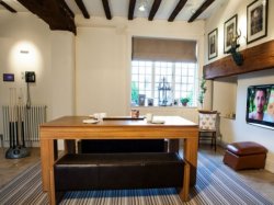 Pool Table Bench - Oak